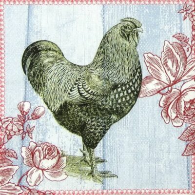Paper Napkin - Painted Rooster