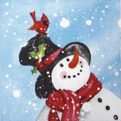 Lunch Napkins (20) - Happy Snowman