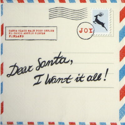 Paper Napkin - Santa Post