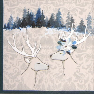 Cocktail Napkins (20) -Deer Love
