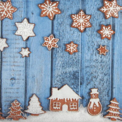 Lunch Napkins (20) - Gingerbread House