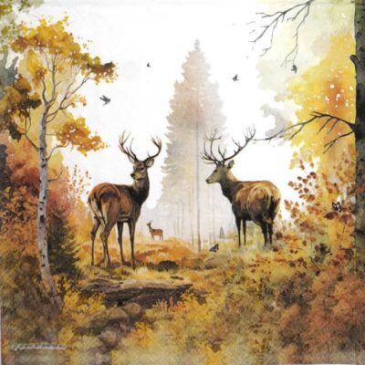 Single Decoupage Napkin - Autumn forest