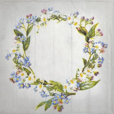 Single Decoupage Napkin - Enjoy the little things grey
