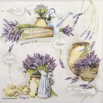Paper Napkins - Fleur De Provence (20 pieces)