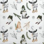 Forest Gnomes Decoupage Napkin White