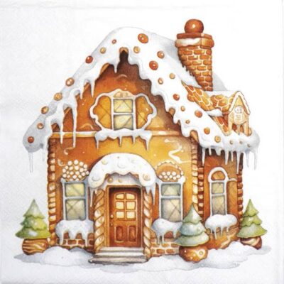 Paper Napkins - Gingerbread house (20 pieces)
