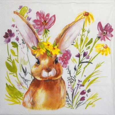 Paper Napkins - Girl Bunny (20 pieces)