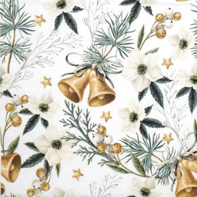 Paper Napkins - Helleborus and bells (20 pieces)