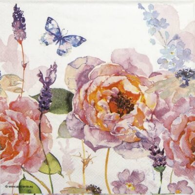 Single Decoupage Napkin - Lucy