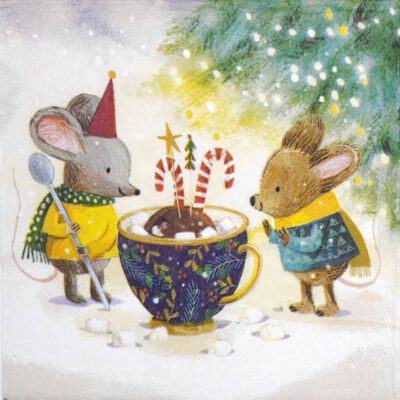 Paper Napkins - Marshmallow festivity (20 pieces)