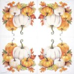 Pumpkin Season Napkins 20 Pack Cozy Fall Decor UK
