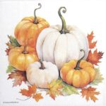 Pumpkin Season Decoupage Napkin