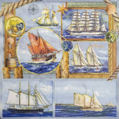 Cocktail Napkins - Sail Away (20 pieces)
