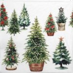 Single Decoupage Napkin - Tree collection