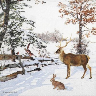 Paper Napkins - Winter evening talk (20 pieces)