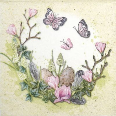 Paper Napkins - Pastellkranz (20 pieces)