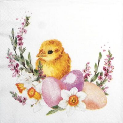 Paper Napkins - Watercolor Easter Wreath (20 pieces)