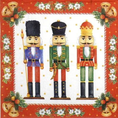 Paper Napkins - Watercolour Nutcrackers (20 pieces)