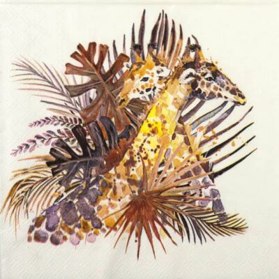 Single Decoupage Napkin - Jungle Giraffe
