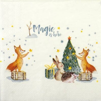Paper Napkins - Magic Christmas is here (20 pieces)