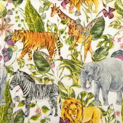 Single Decoupage Napkin - Tropical Wilderness