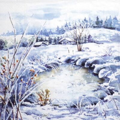 Paper Napkins - Frosty Landscape (20 pieces)