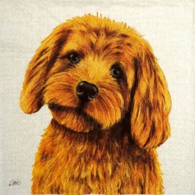 Paper Napkins - Farm Dog cream (20 pieces)