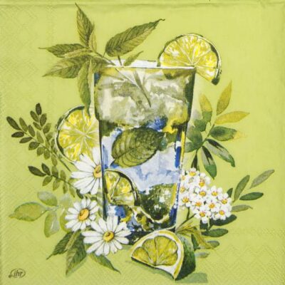 Cocktail Napkins - Green cocktail green (20 pieces)