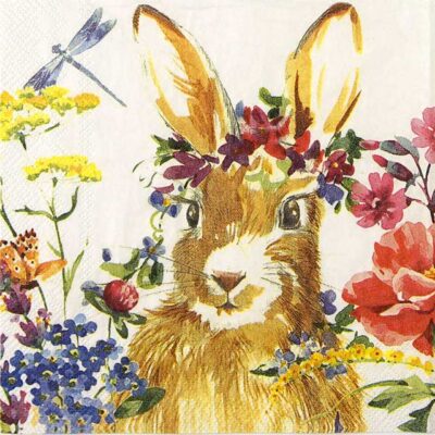 Single Decoupage Napkin - Isa - Bunny