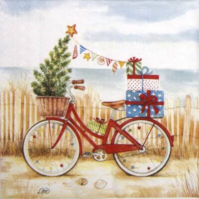 Paper Napkin - Christmas at the Seaside