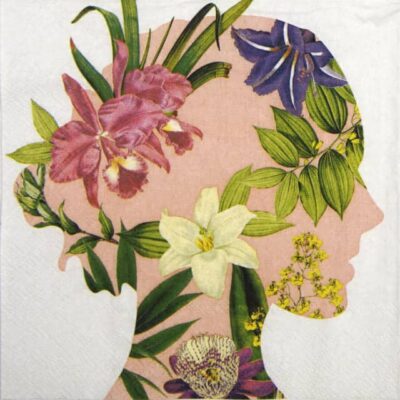 Paper Napkin - Dreaming of paradise apricot