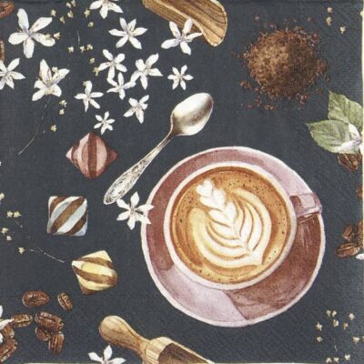 Cocktail Paper Napkin - Coffee petrol