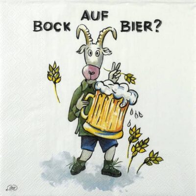 Single Decoupage Napkin - Bock auf Bier