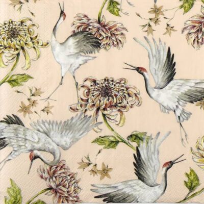 Single Decoupage Napkin - Craine light rose
