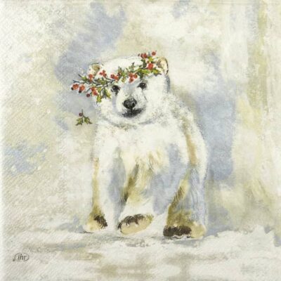 Paper Napkins - Flocke light grey (20 pieces)