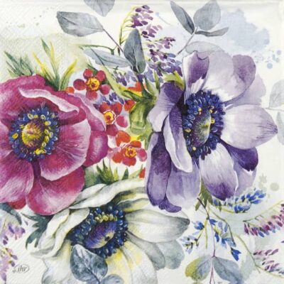Single Decoupage Napkin - Nora Bunch