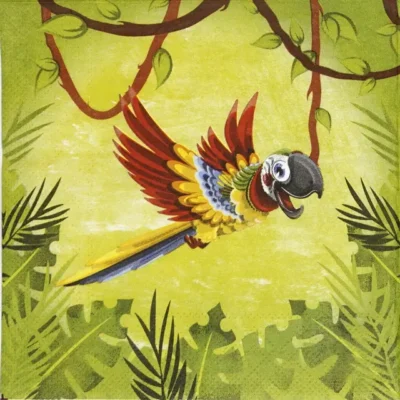 Paper Napkin - Jungle Parrot