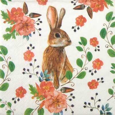 Paper Napkins - Rabbit Berries (20 pieces)