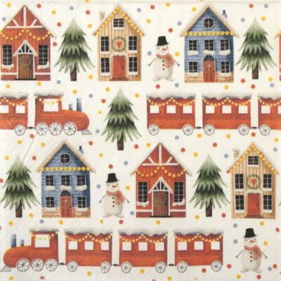 Paper Napkins - Cozy Christmas Town (20 pieces)