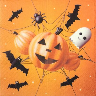 Single Decoupage Napkin - Funny Halloween
