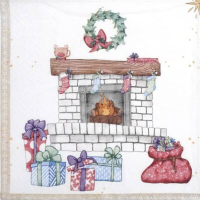 Paper Napkins - Moose Couple (20 pieces)