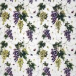 Open view of the Vignes and Feuilles decoupage napkin showing the full repeating vineyard design