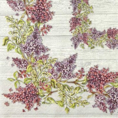 Paper Napkins - Lila Floreciente (20 pieces)