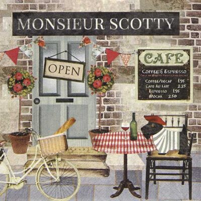 Single Paper Napkin - Monsieur Scotty