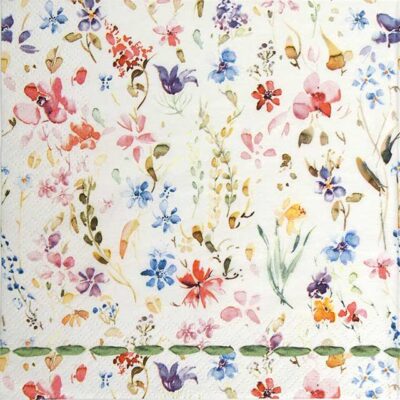 Paper Napkins - Petits Fleurs Multicolore (20 pieces)