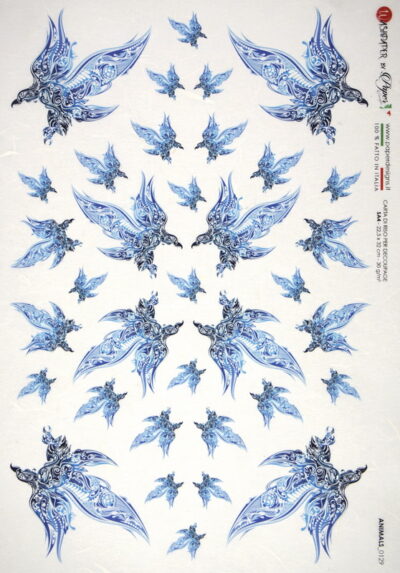 Rice Paper - Birds Ornament (22 x 32cm)