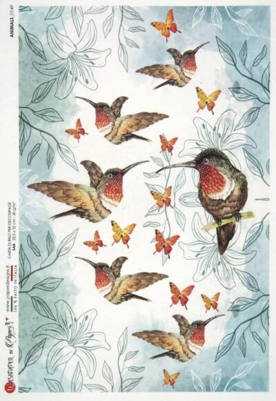 Rice Paper - Birds - 0149 (22 x 32cm)