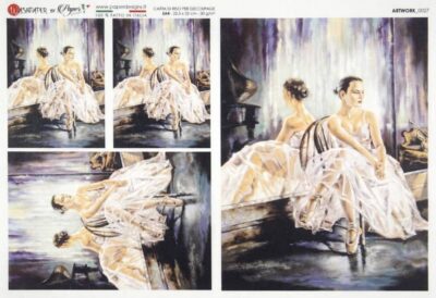 Rice Paper - Ballet Dancers 0027 (22 x 32cm)