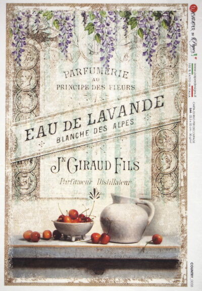 Rice Paper - Eau de Lavande Cherry (22 x 32cm)
