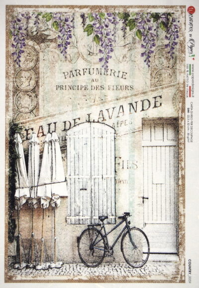 Rice Paper - Eau de Lavande Bike (22 x 32cm)